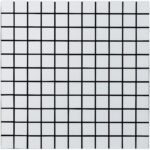 Самоклеюча алюмінієва плитка 300х300х3мм Біла мозайка SW-00001775