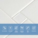 Самоклеюча декоративна настінно-стельова 3D панель 680х670х5.5мм Орігамі (173) SW-00000182 - Зображення 4