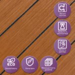 Покриття вінілове самоклеюче 3D рейки 600х600х2,8мм SW-00003246 - Зображення 5