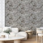 Декоративна 3D панель самоклейка 700х770х5мм Чорний мармур (цегла) (061-5) SW-00000036 - Зображення 5