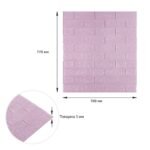 3D панель самоклеюча 700х770х3мм цегла Світло - фіолетова (015-3) SW-00000574 - Зображення 3