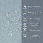 Самоклеюча вініловая плитка в рулоні 600х3000х2мм Сіро-блакитний Мат SW-00002037 - Зображення 5