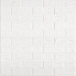 Самоклеюча 3D панель під білу цеглу в рулоні 19600x700x3мм (R001-3-20) SW-00001392 - Зображення 2