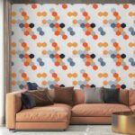 Панель стінова 3D 700х700х4мм Мозаїка оранжева SW-00002013 - Зображення 5