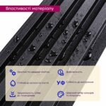 Рейка декоративна WPC стінова 3000х165х23мм Антрацит SW-00001532 - Зображення 3