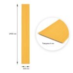 Панель-рейка в рулоні 2900х350х6мм Золотий SW-00002069 - Зображення 3