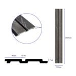 Рейка декоративна PS 2900х118х12мм Сірий мармур SW-00001751 - Зображення 3