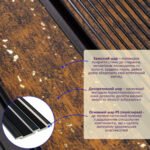 Рейка декоративна PS 2900х118х12мм Мідний із золотими вкрапленнями SW-00001747 - Зображення 2