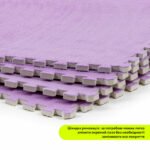 Підлога-пазл плюшевий 60х60х1см Фіолетовий (D) SW-00002087 - Зображення 5