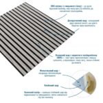 Панель-рейка 680х670х5мм Срібно-чорний SW-00002532 - Зображення 2