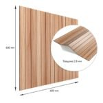 Покриття вінілове самоклеюче 3D рейки 600х600х2,8мм Тік золотистий SW-00002203 - Зображення 3