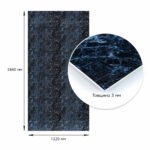 Декоративна ПВХ плита 1,22м х 2,44м х 3мм Чорний мармур SW-00001404 - Зображення 4