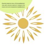 Дзеркальний декор акриловий самоклеючий золото, 25шт (D) SW-00002522 - Зображення 2