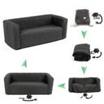 Комплект надувних меблів диван і крісло Сірий SW-00002658 - Зображення 8