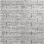 Самоклеюча декоративна 3D панель 700х770х5мм Сіра смужка цегла (183) SW-00000488