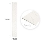 Панель-рейка в рулоні 2900х350х6мм Мармур SW-00002075 - Зображення 3