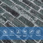 Декоративна 3D панель самоклейка 700х770х5мм Цегла сіра Катеринославська (042) SW-00000039 - Зображення 4