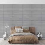 Покриття вінілове самоклеюче 3D рейки 600х600х2,8мм Скандинавський білий шпон SW-00002197 - Зображення 6