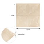 Панель 3D 700х700х6мм Бежевий SW-00001960 - Зображення 3