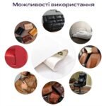 Самоклеюча екошкіра у рулоні 1.37х1м х 0.5мм Білий SW-00001166 - Зображення 6