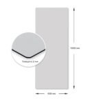 Дзеркало акрилове самоклеюче 400*1000мм*2мм SW-00001597 - Зображення 3