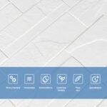 Самоклеюча декоративна 3D панель Камінь біла бита цегла700х770х5мм (180) SW-00000426 - Зображення 4