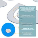 Дзеркальний декор акриловий самоклеючий Краплі срібло,20шт (D) SW-00002492 - Зображення 4