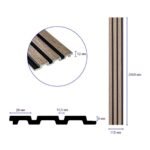 Рейка декоративна PS 2900х115х12мм Сіро-коричневий SW-00001744 - Зображення 3