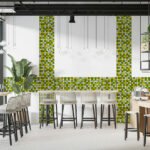 Мозаїка з декоративного скла 298х298х4,5мм Жовто-зелена SW-00002362 - Зображення 5