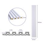 Рейка декоративна WPC стінова 3000х165х23мм Перламутр SW-00001533 - Зображення 9