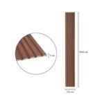 Рейка декоративна WPC стінова 3000х150х9мм Капучино SW-00001868 - Зображення 3