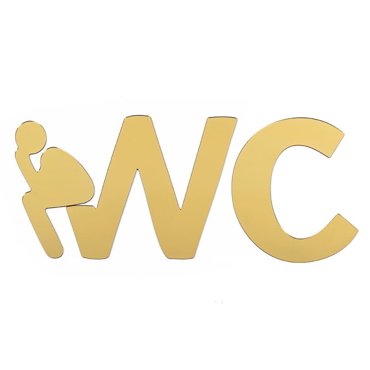 4241d7d234-1_resize_1200x1200 Дзеркальний декор акриловий самоклеючий WC золото, 3шт (D) SW-00002525 - Зображення 1