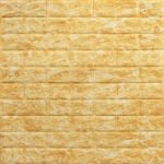 Декоративна 3D панель самоклейка 700х770х5мм Глибокий жовтий (цегла) (068) SW-00000168