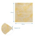 Панель стінова 3D 700х770х2мм (062-2) Мармур Бежевий SW-00001911 - Зображення 3