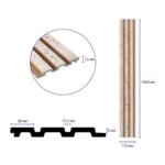 Рейка декоративна PS 2900х115х12мм Бежевий меланж із золотими вкрапленнями (D) SW-00001742 - Зображення 3