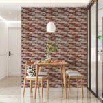 Декоративна 3D панель 700х770х3мм Коричнева цегла піщаник (340) SW-00000531 - Зображення 5