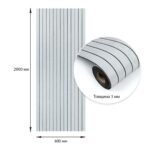 Покриття вінілове самоклеюче 3D рейки Скандинавський Дуб 600х2900х3мм SW-00002905 - Зображення 3