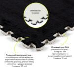 Підлога-пазл плюшевий ЧОРНИЙ 60*60*1cm (D) SW-00002079 - Зображення 4