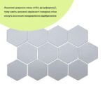 Дзеркальний декор акриловий самоклеючий 125*105мм срібло,12шт (D) SW-00002513 - Зображення 2