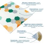 Панель стінова 3D 700х700х4мм Мозаїка зелено-жовта SW-00002015 - Зображення 2