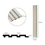 Рейка декоративна PS 2900х115х12мм Під білу шкіру із золотом SW-00002130 - Зображення 3