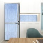 Самоклеюча плівка 0,45х10м х 0,07мм Блакитна із золотом SW-00001218 - Зображення 5