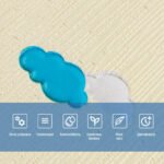 Панель стінова 3D 700х700х4мм Зірки та місяці на бежевому фоні SW-00001971 - Зображення 4