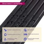 Рейка декоративна WPC стінова 3000х150х9мм Антрацит SW-00001869 - Зображення 4