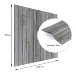 Покриття вінілове самоклеюче 3D рейки 600х600х2,8мм SW-00003247 - Зображення 3