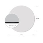 Дзеркало акрилове самоклеюче 330х330х2мм SW-00000750 - Зображення 3