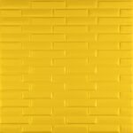 3D панель самоклеюча кладка 700х770х7мм Жовта (037) SW-00000302