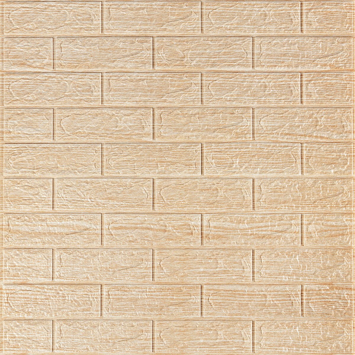 51ea70397f-1_resize_1200x1200 Самоклеюча декоративна 3D панель 700х770х5мм Бежева смужка цегла (184) SW-00000489 - Зображення 1