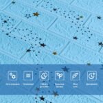 Самоклеюча 3D панель 700х770х3мм Блакитні зірки (321) SW-00001342 - Зображення 4