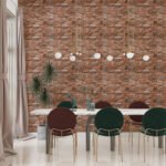 Самоклеюча 3D панель 700x770x3мм Коричнево-рудий (58-3) SW-00001319 - Зображення 5